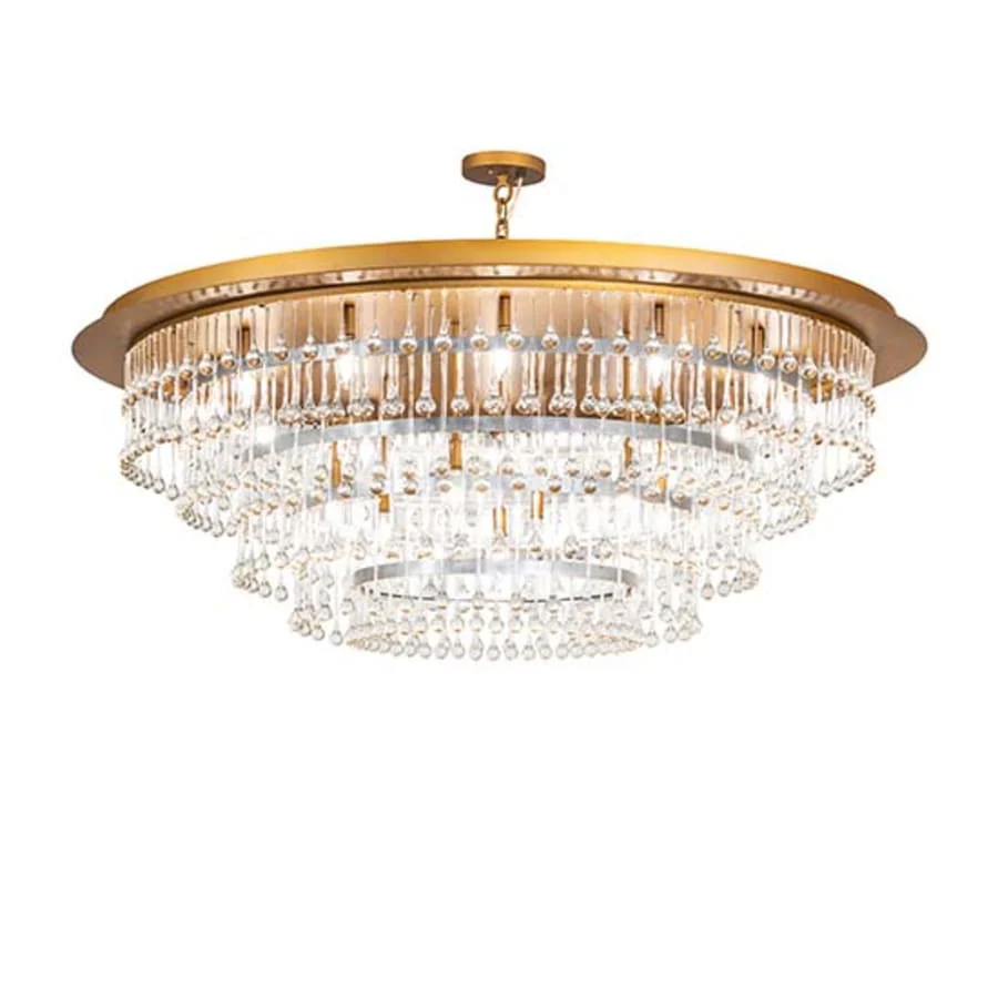 Meyda Tiffany Corsica 19 Light 60" Wide Crystal Waterfall Chandelier - Image 1