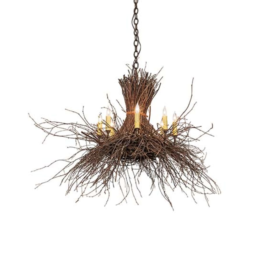 Meyda Tiffany Twigs 8 Light 36″ Wide Candle Style Chandelier