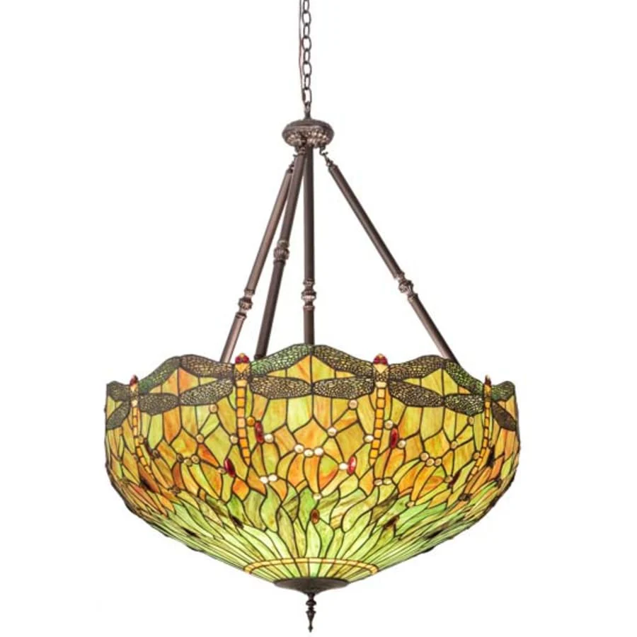 Meyda Tiffany Tiffany Hanginghead Dragonfly 5 Light 38" Wide Pendant - Image 1