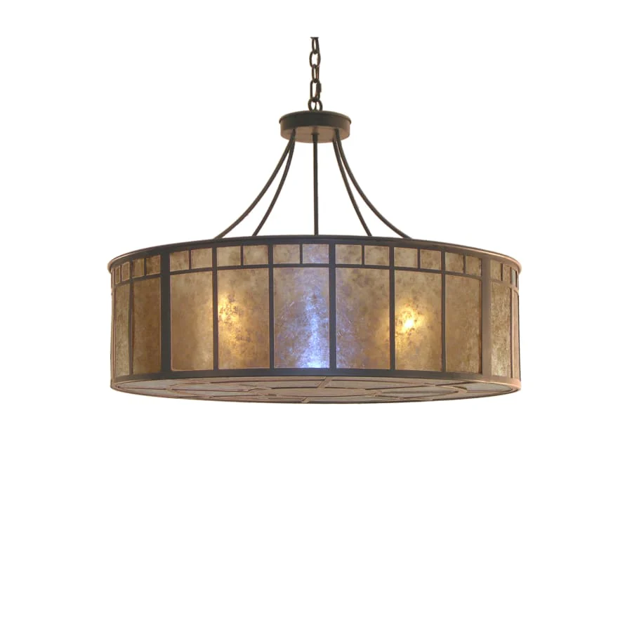 Meyda Tiffany 36.5" W Glendale Mission Inverted Pendant - Image 1