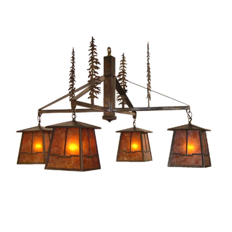 Meyda Tiffany Tall Pines Valley View 4 Light 40" Wide Chandelier - Image 1