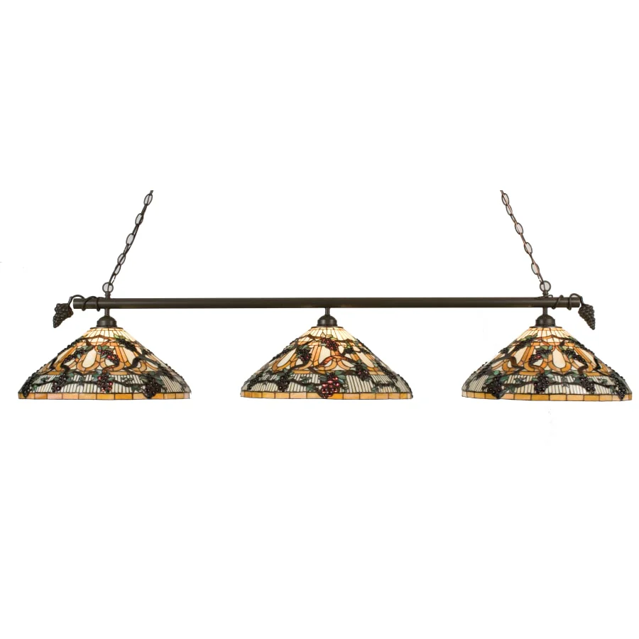 Meyda Tiffany 72.5" L Jeweled Grape 3 Light Island Chandelier - Image 1