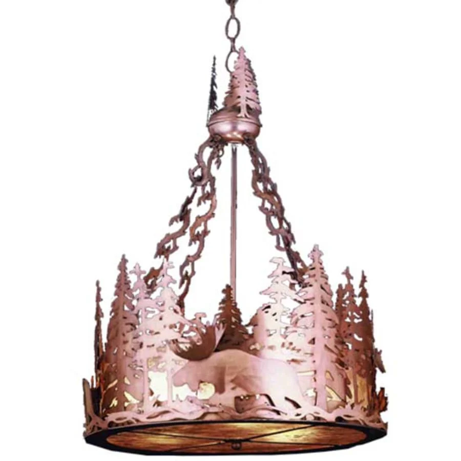 Meyda Tiffany Moose at Dusk 12 Light 72″ Wide Pendant