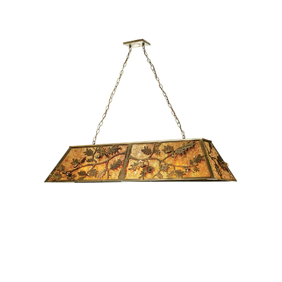 Meyda Tiffany 54" L Oak Leaf & Acorn Island / Billiard Fixture - Image 1