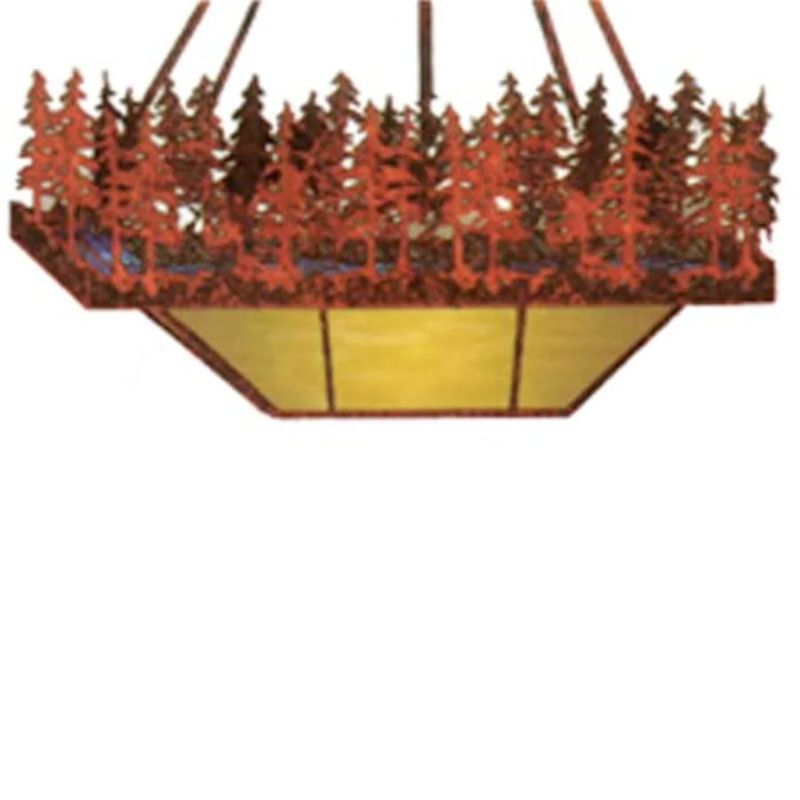 Meyda Tiffany Pine Lake 4 Light 20" Wide Pendant - Image 1