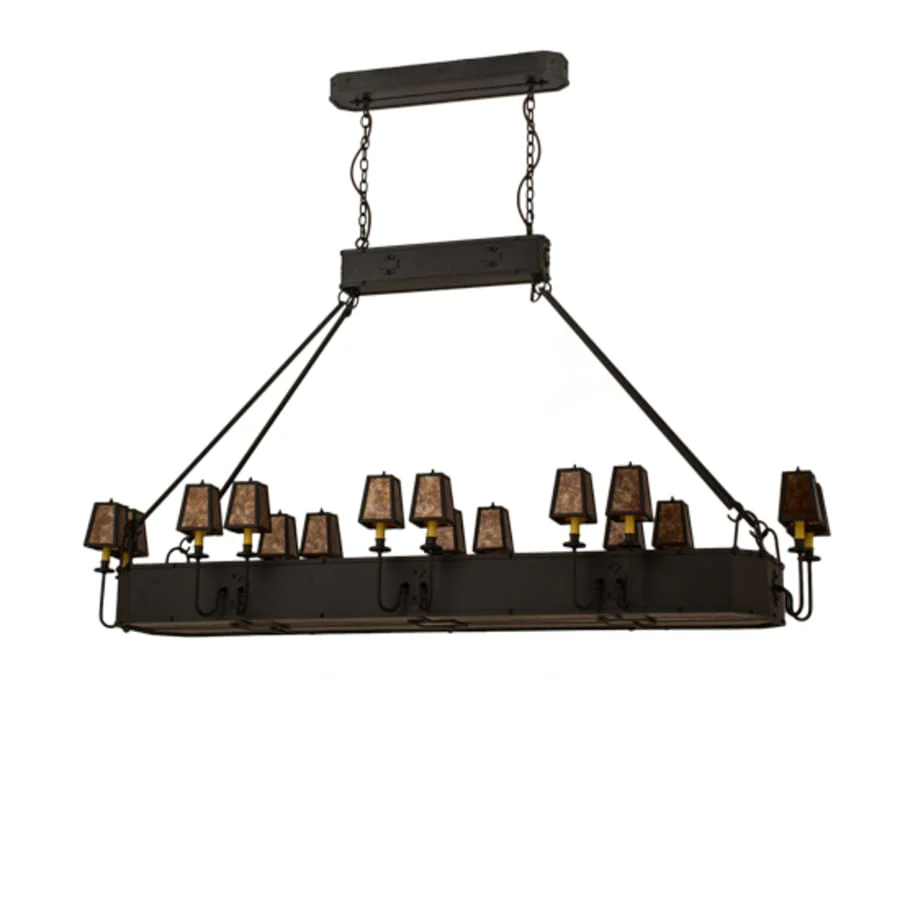 Meyda Tiffany Carpathian 28 Light 82" Wide Linear Chandelier - Image 3