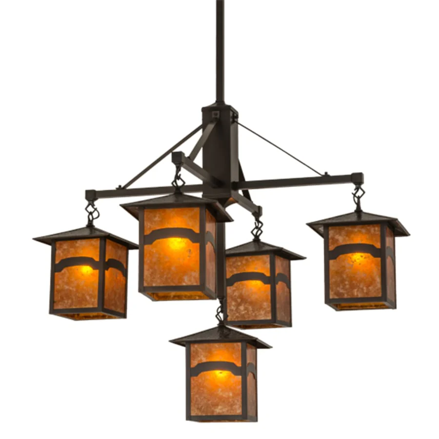 Meyda Tiffany Seneca Mountain View 5 Light 37" Wide Chandelier - Image 1