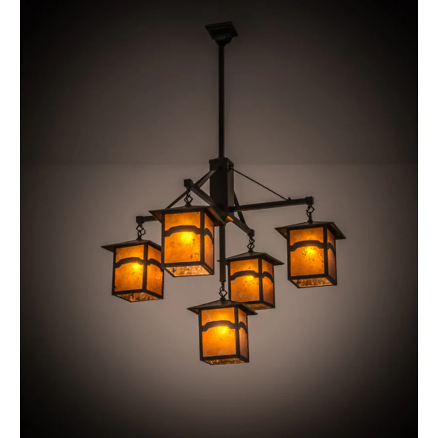 Meyda Tiffany Seneca Mountain View 5 Light 37" Wide Chandelier - Image 2