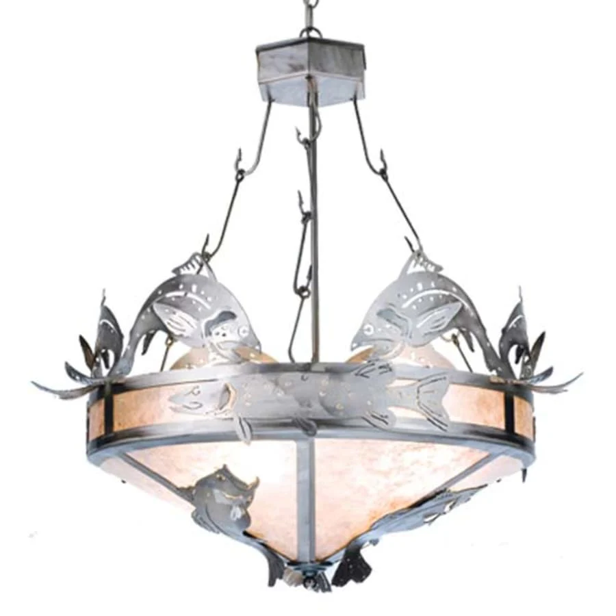 Meyda Tiffany Catch of the Day 6 Light 30" Wide Pendant - Image 1