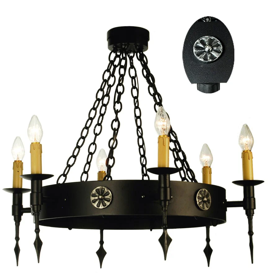 Meyda Tiffany Warwick 6 Light 34" Wide Taper Candle Chandelier - Image 1