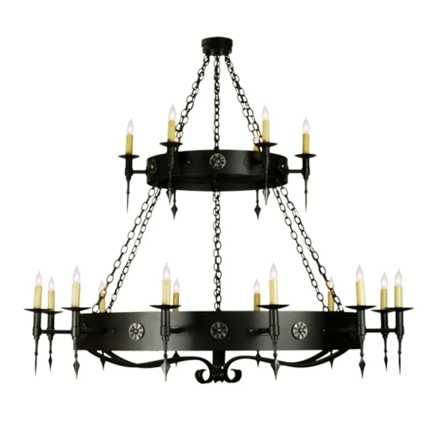 Meyda Tiffany Warwick 18 Light 66" Wide Taper Candle Style Chandelier - Image 1