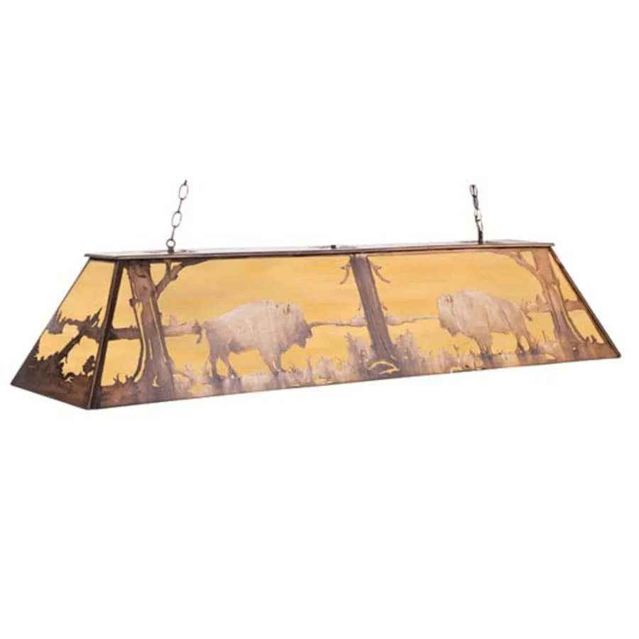 Meyda Tiffany Buffalo 11 Light 72" Wide Linear Pendant - Image 1
