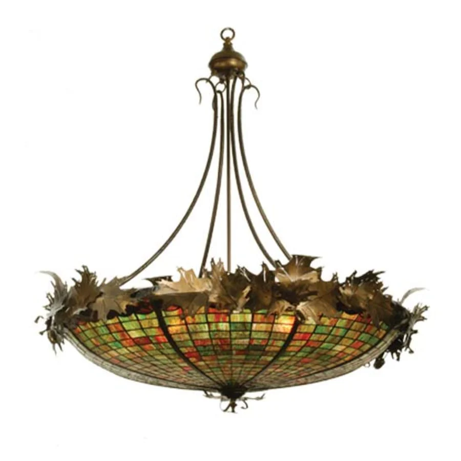 Meyda Tiffany Greenbriar Oak 8 Light 52" Wide Pendant - Image 1