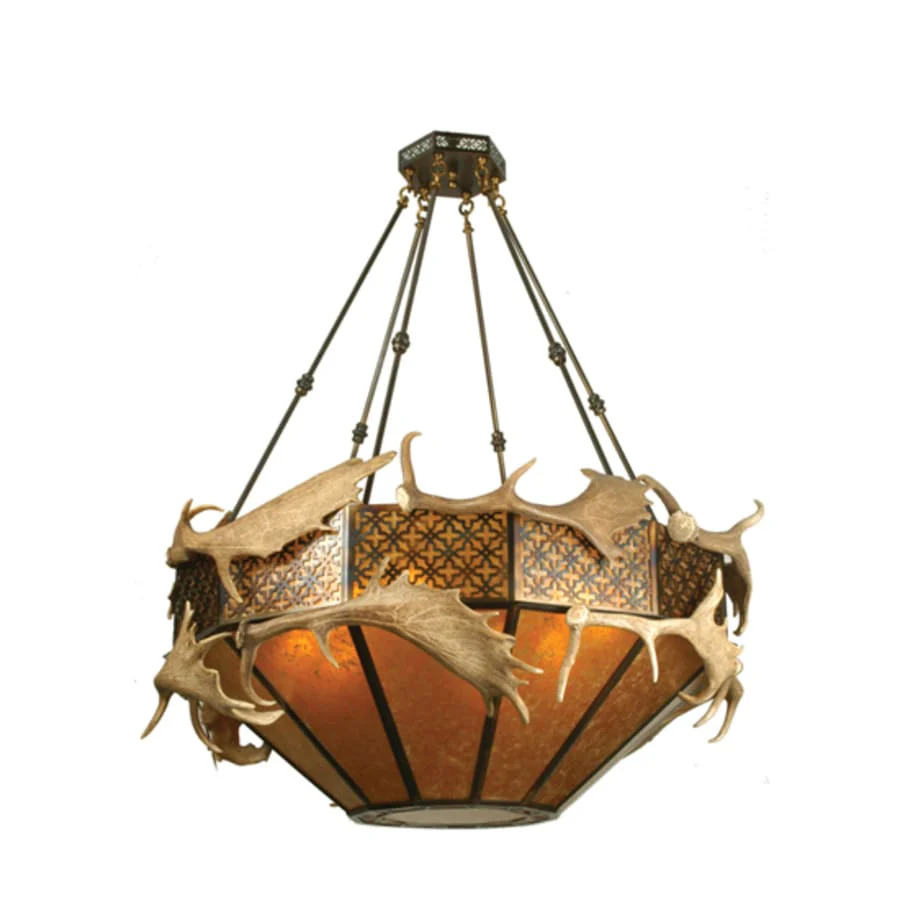 Meyda Tiffany Antlers 8 Light 50" Wide Pendant - Image 2