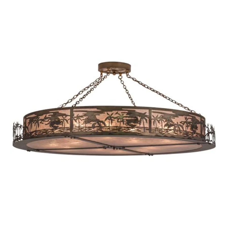 Meyda Tiffany Tropical Floral Beach 12 Light 72" Wide Pendant - Image 1