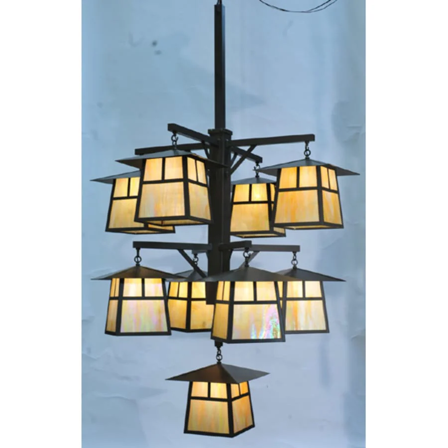 Meyda Tiffany Stillwater T Mission 9 Light 61" Wide Chandelier - Image 2
