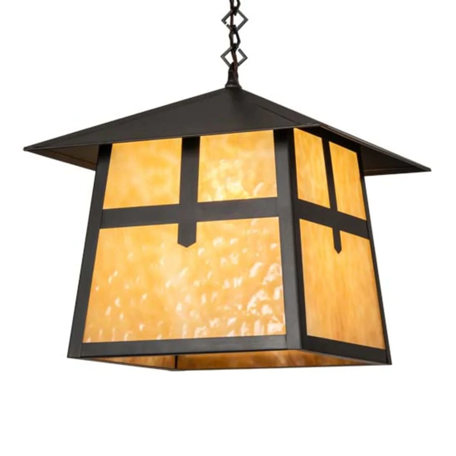 Meyda Tiffany Square Stillwater 23" Wide Pendant - Image 1