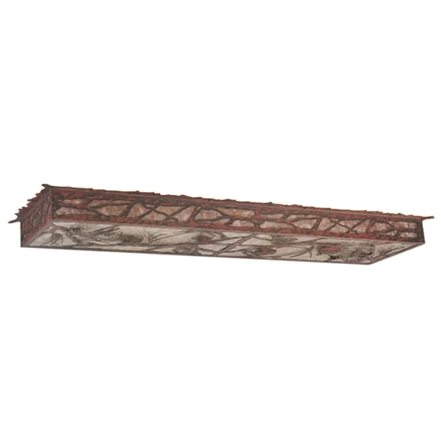 Meyda Tiffany Whispering Pines 48″ Wide LED Flush Mount Ceiling Fixture