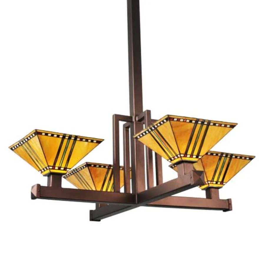 Meyda Tiffany Prairie Corn 4 Light 47" Wide Multi Light Pendant - Image 1