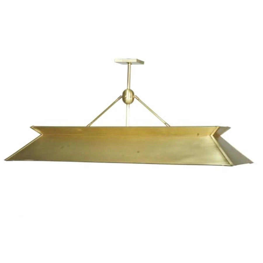 Meyda Tiffany Natural Brass 3 Light 60" Wide Linear Pendant - Image 1