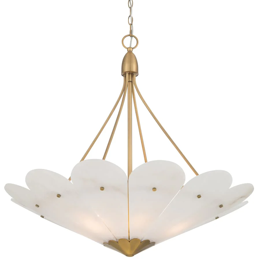 Minka Lavery Althira 6 Light 33" Wide Pendant with Alabaster Shade - Image 1