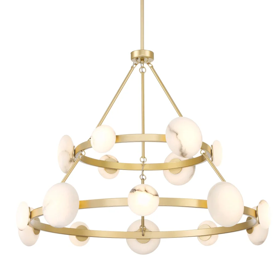 Minka Lavery Zill 42" Wide Two Tiered LED Ring Chandelier - Image 1