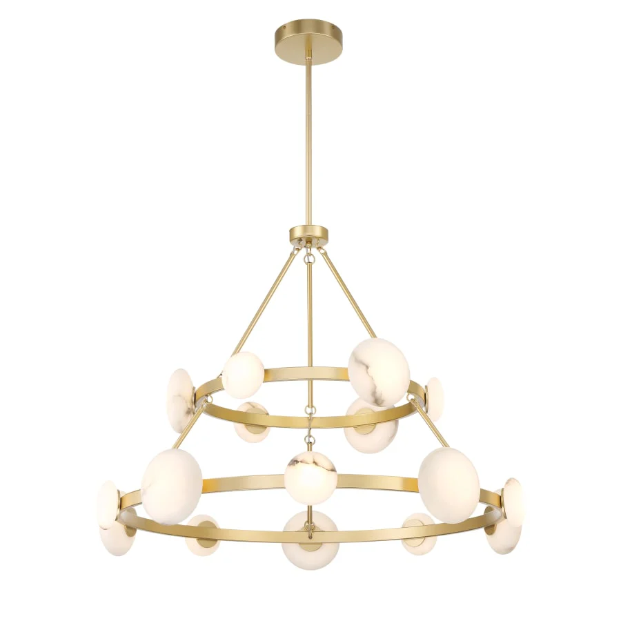 Minka Lavery Zill 42" Wide Two Tiered LED Ring Chandelier - Image 2