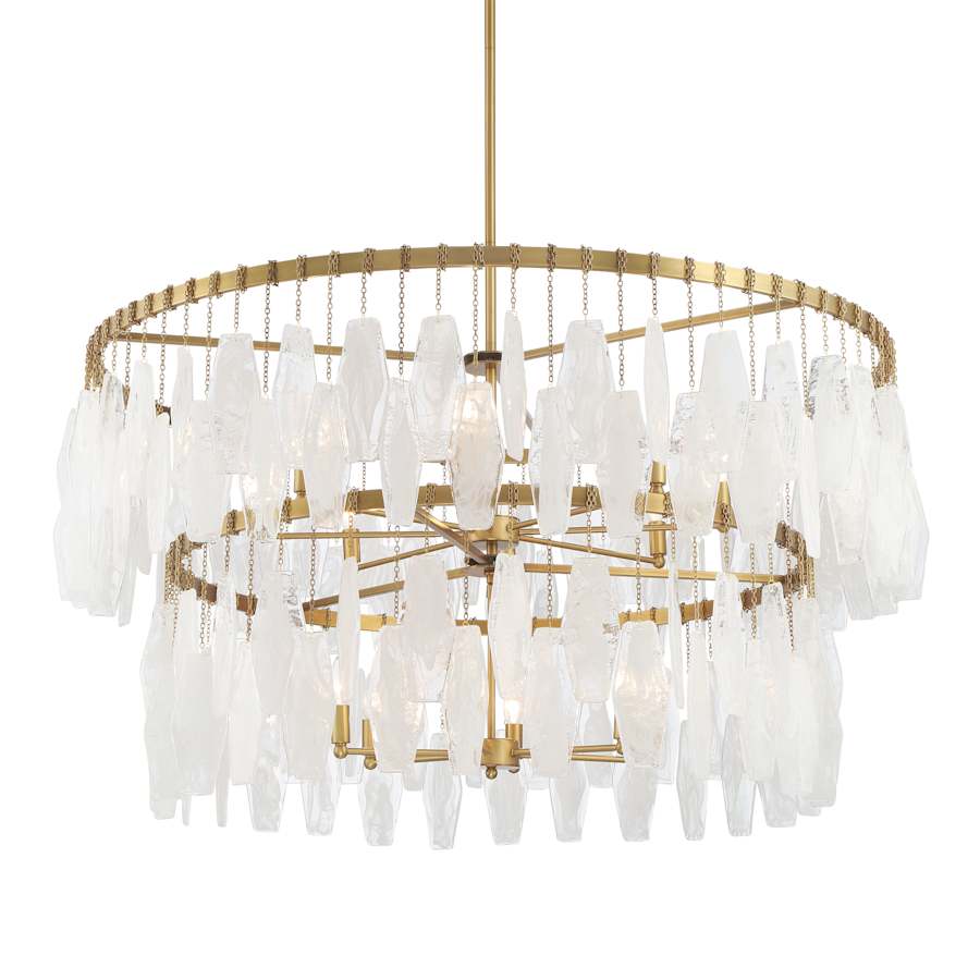 Minka Lavery Willow 14 Light 45" Wide Multi Light Pendant with Frosted Glass Shades - Image 1