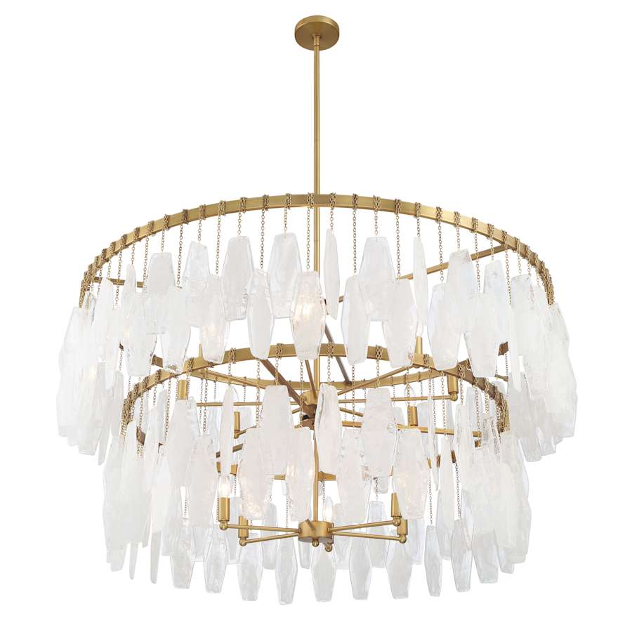 Minka Lavery Willow 14 Light 45" Wide Multi Light Pendant with Frosted Glass Shades - Image 3