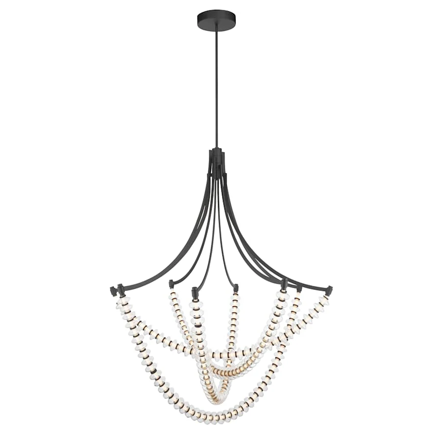 Minka Lavery Pearl 49" Wide LED Abstract Chandelier with Clear, Blown Glass Shades - Image 2