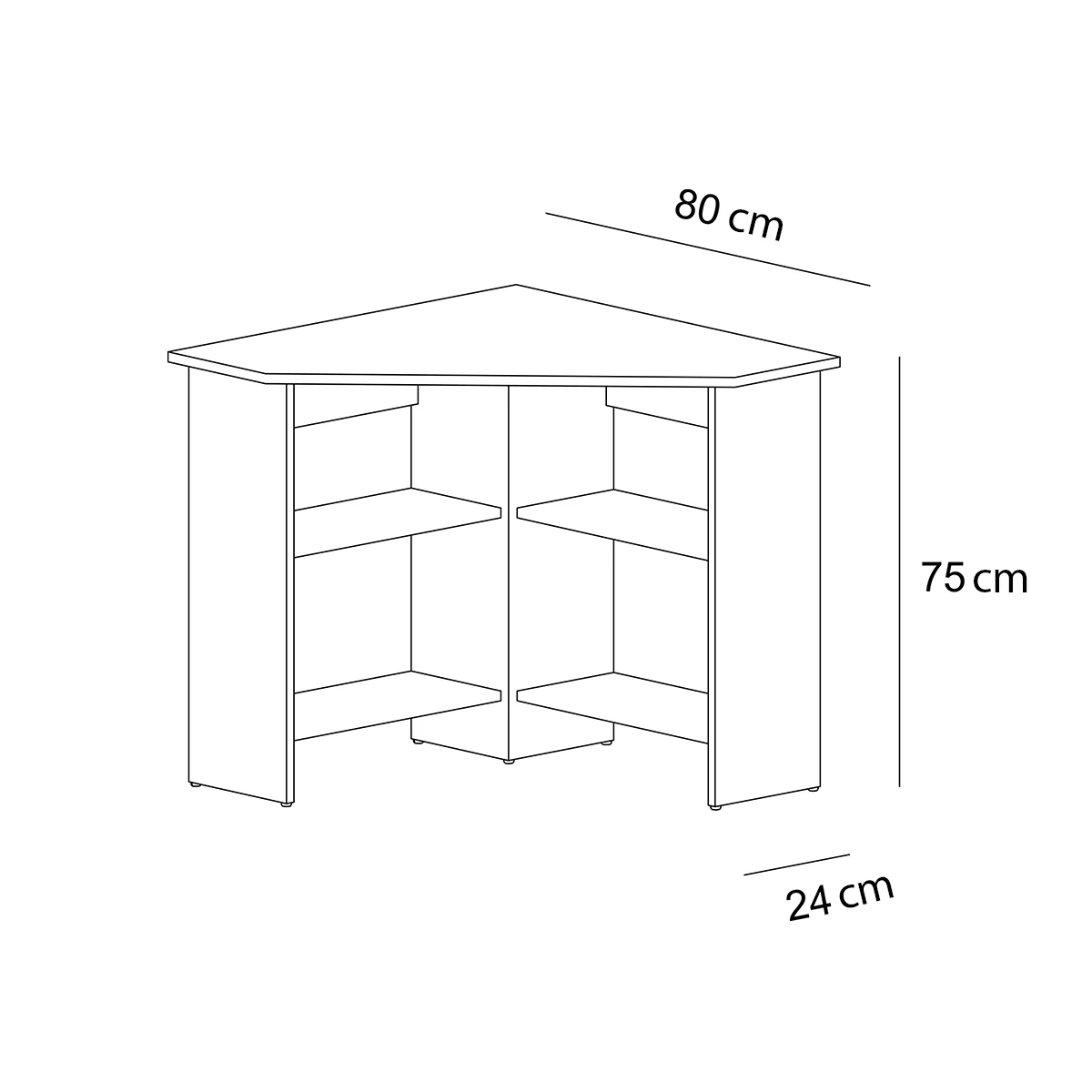 مكتب 80×24سم - MIRA63 - Image 2