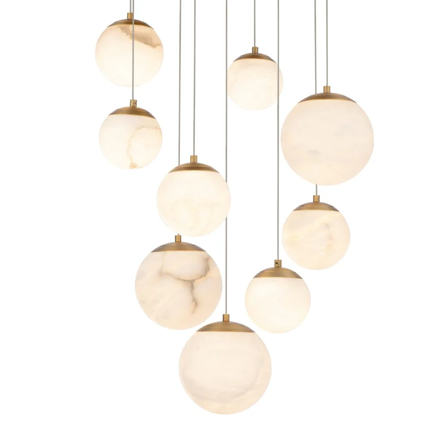 Modern Forms Pisces 9 Light 17" Wide LED Multi Light Pendant - Image 1