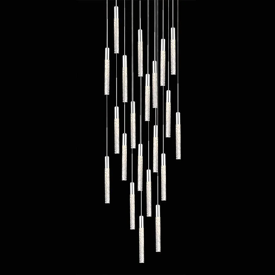 Modern Forms Magic 21 Light 26" Wide LED Multi Light Pendant with Piastra Crystal Shades - Image 3