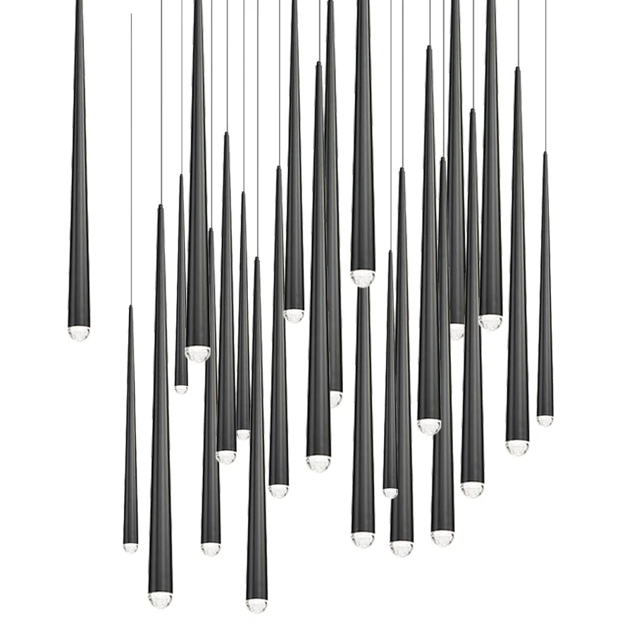 Modern Forms Cascade 25 Light 28" Wide LED Crystal Multi Light Pendant - Image 1