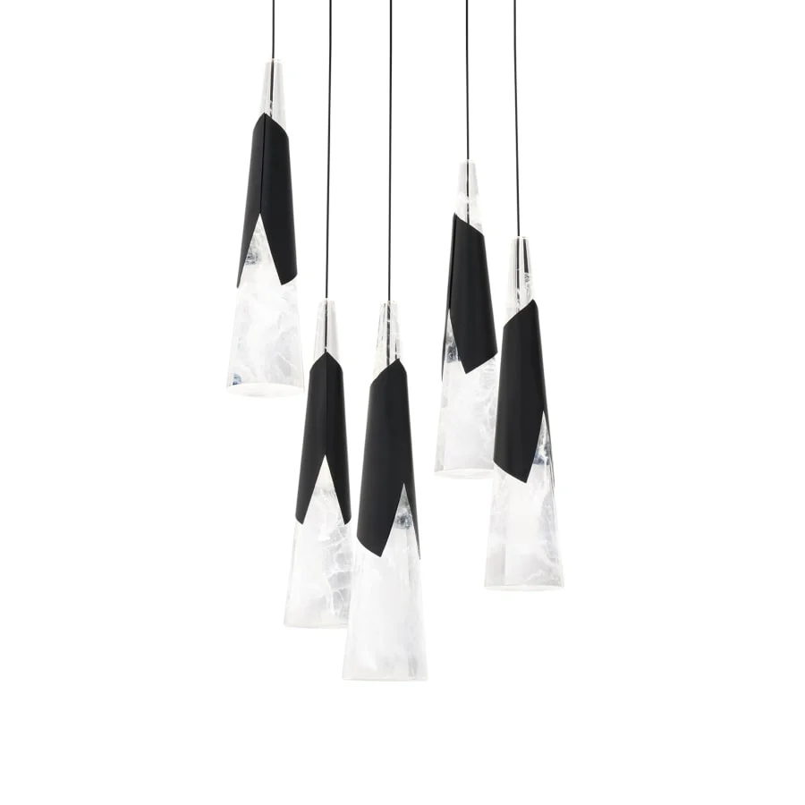 Modern Forms Kilt 5 Light 17" Wide LED Suspension Multi Light Pendant - Image 1