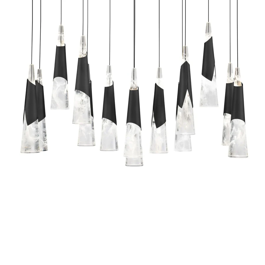 Modern Forms Kilt 14 Light 10" Wide LED Suspension Multi Light Pendant - Image 1