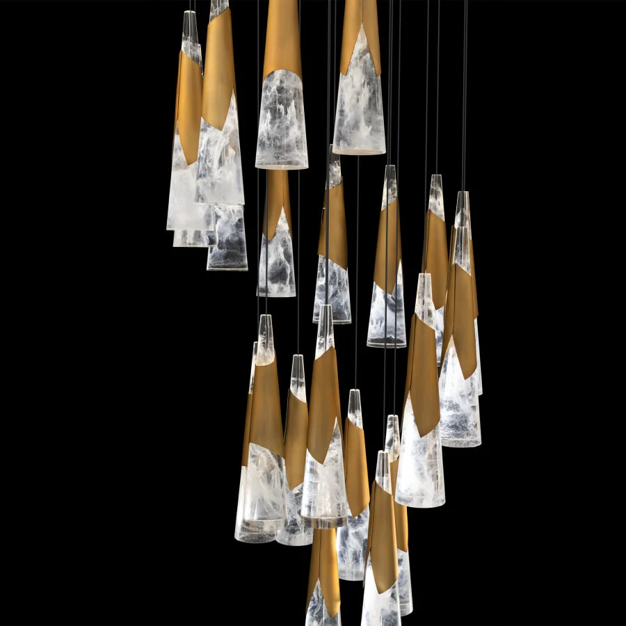 Modern Forms Kilt 21 Light 26" Wide LED Suspension Multi Light Pendant - Image 2