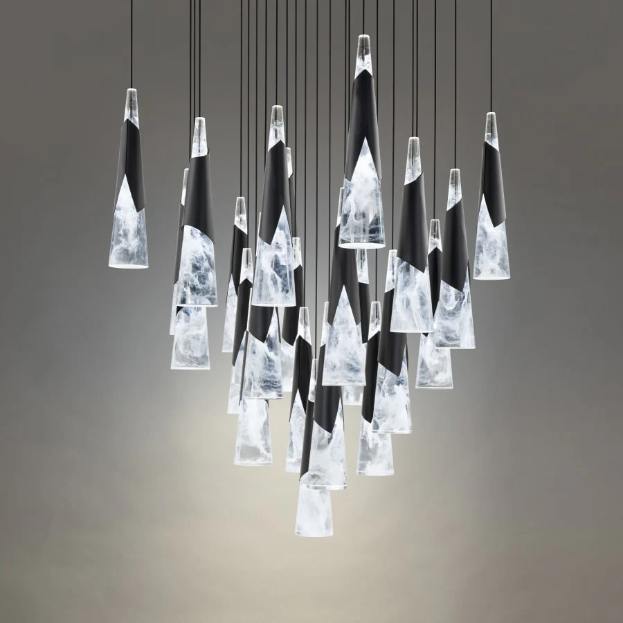 Modern Forms Kilt 25 Light 28" Wide LED Suspension Multi Light Pendant - Image 2