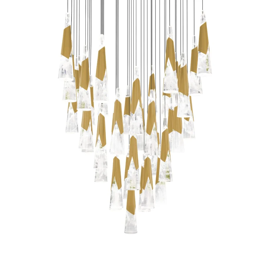 Modern Forms Kilt 41 Light 36" Wide LED Suspension Multi Light Pendant - Image 1