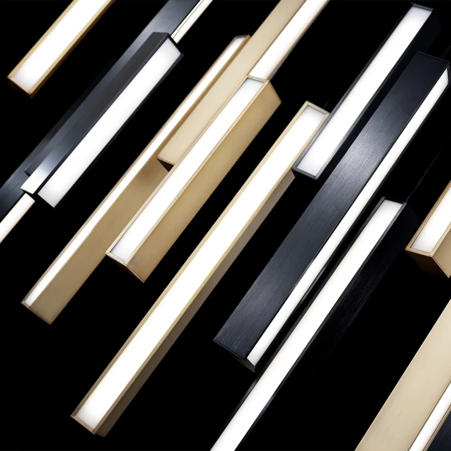 Modern Forms Chaos 14 Light 10" Wide LED Suspension Linear Pendant - Image 2
