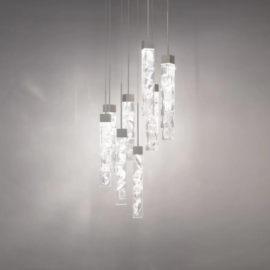 Modern Forms Minx 9 Light 17" Wide LED Crystal Multi Light Pendant - Image 3