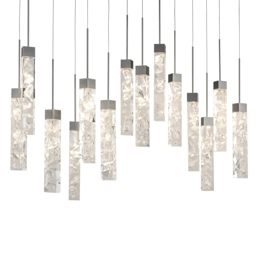 Modern Forms Minx 14 Light 10" Wide LED Crystal Multi Light Pendant - Image 1