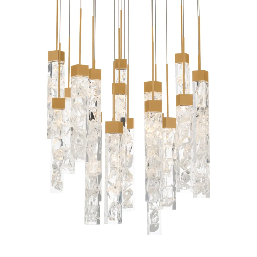 Modern Forms Minx 21 Light 26" Wide LED Crystal Multi Light Pendant - Image 1