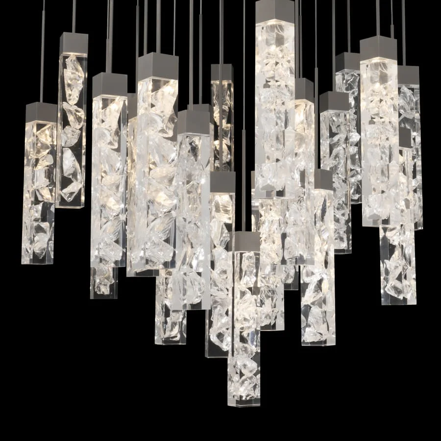 Modern Forms Minx 25 Light 28" Wide LED Crystal Multi Light Pendant - Image 2