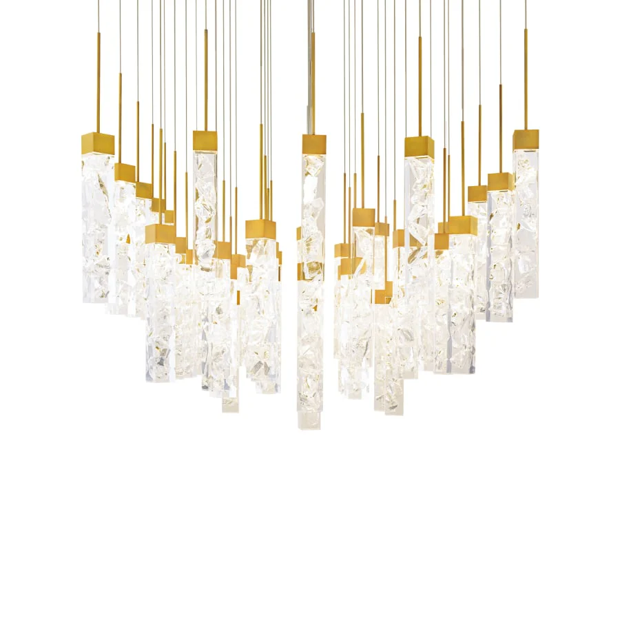 Modern Forms Minx 41 Light 36" Wide LED Crystal Multi Light Pendant - Image 1