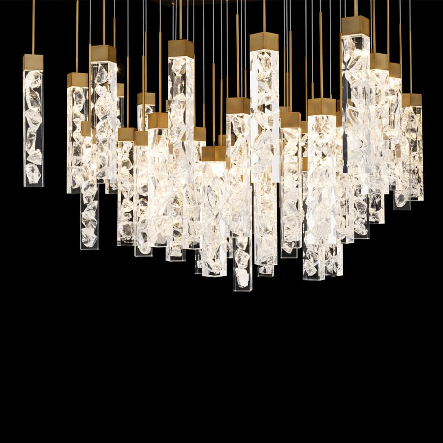 Modern Forms Minx 41 Light 36" Wide LED Crystal Multi Light Pendant - Image 2