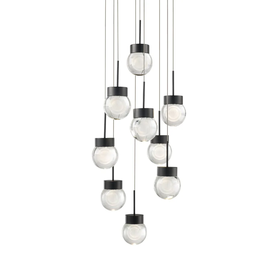 Modern Forms Double Bubble 9 Light 17" Wide LED Suspension Multi Light Pendant - Image 1