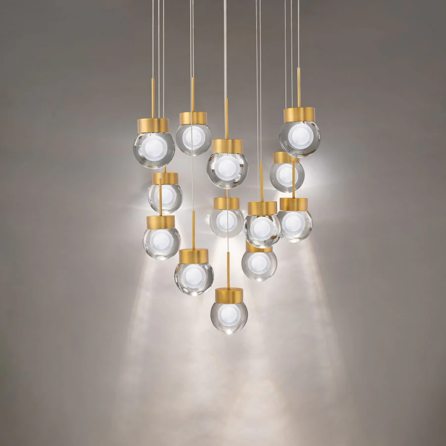 Modern Forms Double Bubble 13 Light 20" Wide LED Suspension Multi Light Pendant - Image 2