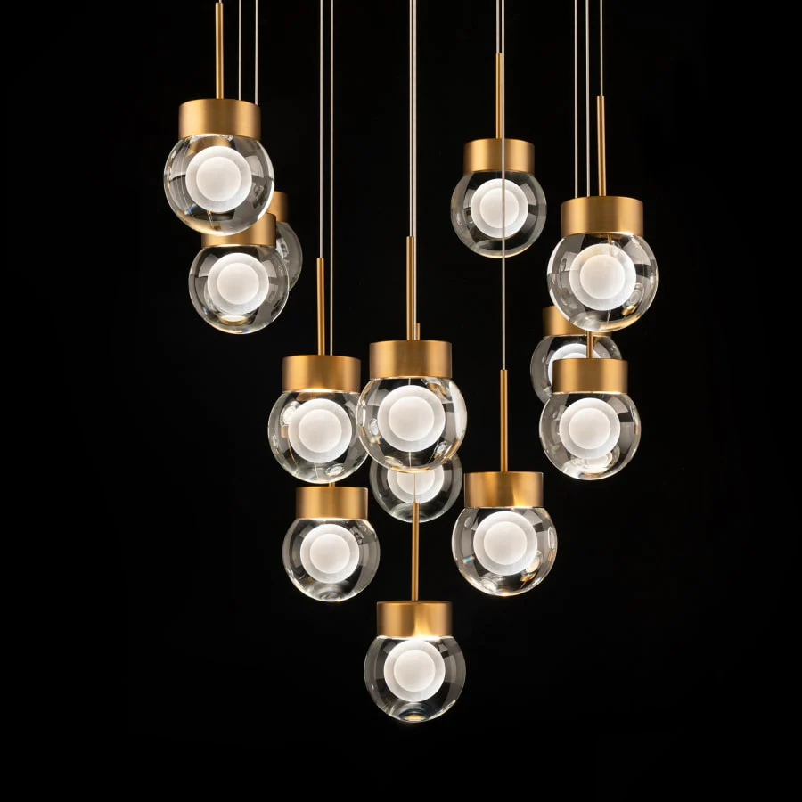Modern Forms Double Bubble 13 Light 20" Wide LED Suspension Multi Light Pendant - Image 3