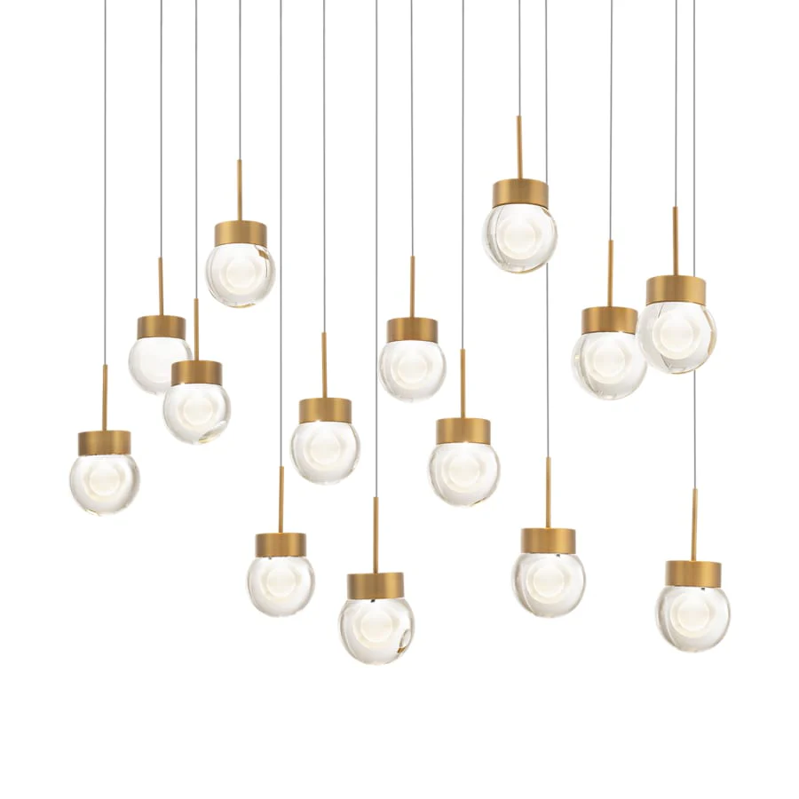 Modern Forms Double Bubble 14 Light 10" Wide LED Suspension Multi Light Pendant - Image 1